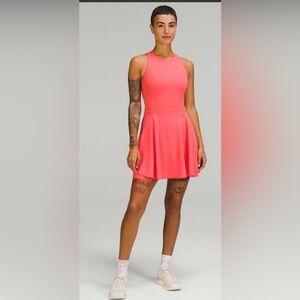 Lululemon Court Crush Tennis Dress Pale Raspberry Size 0